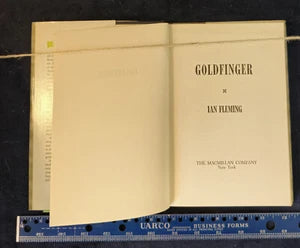 Goldfinger by Ian Fleming A James Bond Novel 1959 Book Club Edition 007, Macmill