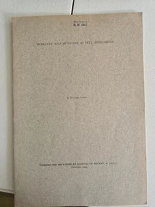 Heredity and Mutation as Cell Phenomena (1915) by R. Ruggles Gates